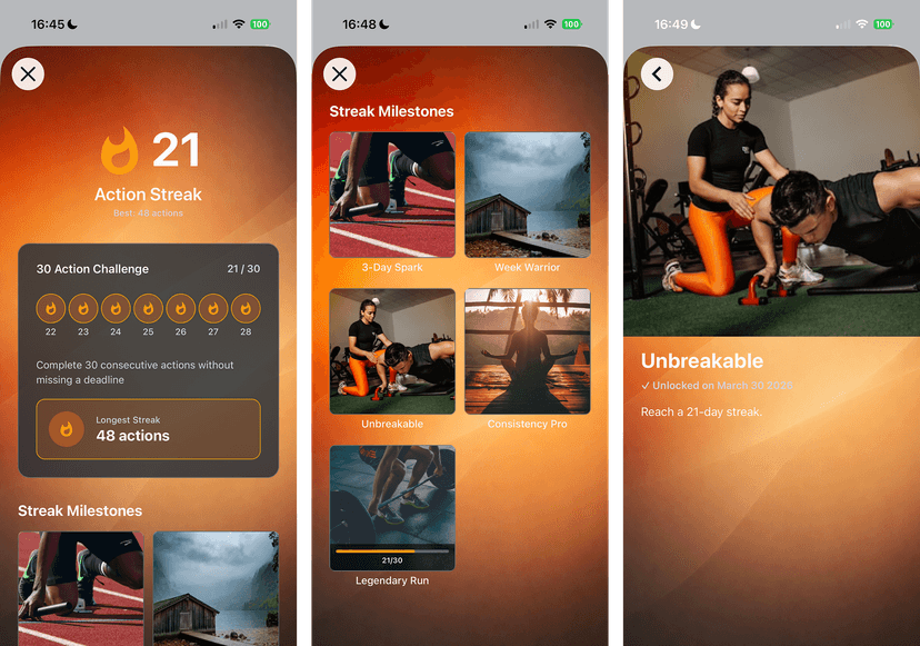 Dreamer: an AI-powered goal achievement app preview 2